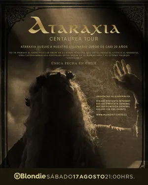 Ataraxia vuelve a Chile: 17 Agosto 2024 en Blondie